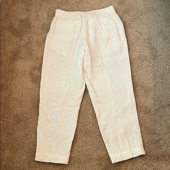 Athleta Linen High Rise Ankle Pants - Picture 6 of 9